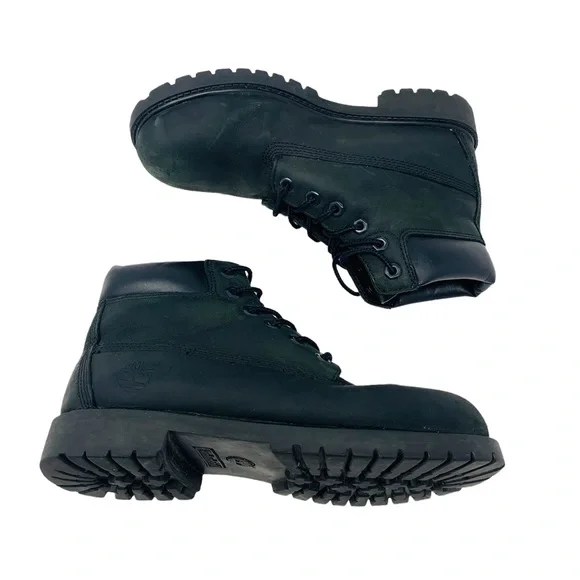 Boys Black Timberlands Size 3 - Picture 2 of 7